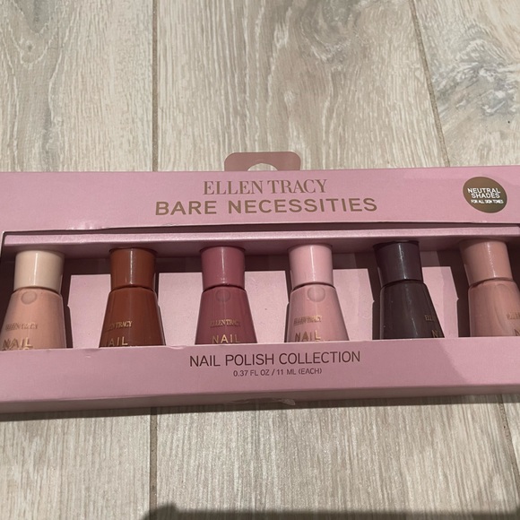 Ellen Tracy 6 Set Nail Polish Collection - Bare Necessities neutral nude shades - Picture 1 of 1